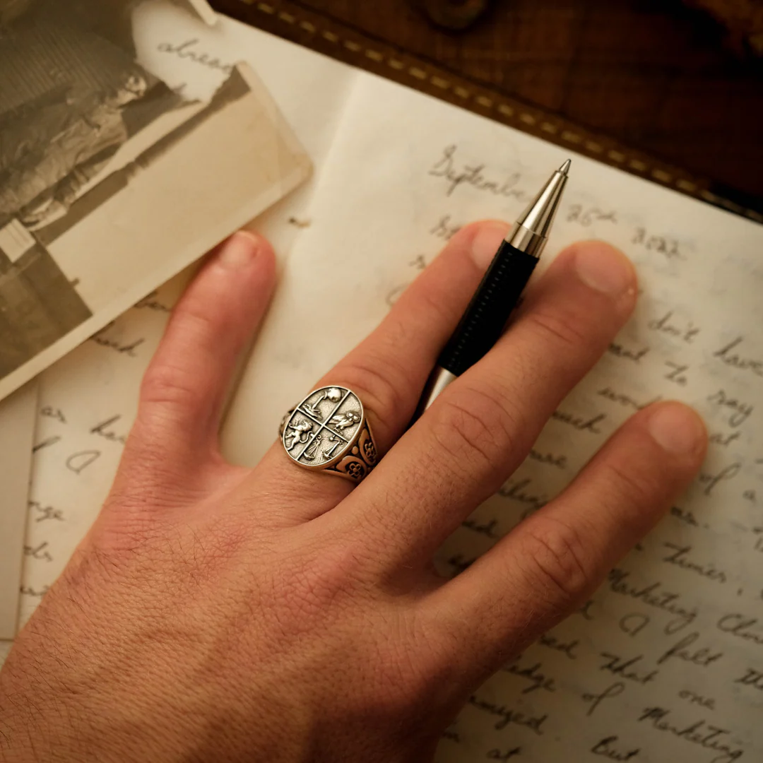 Four Virtues Signet Ring - Image 4