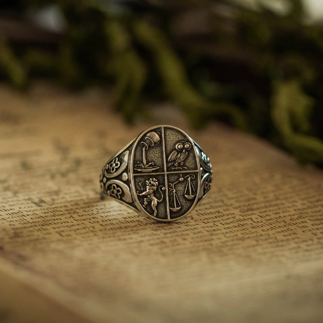 Four Virtues Signet Ring - Image 5