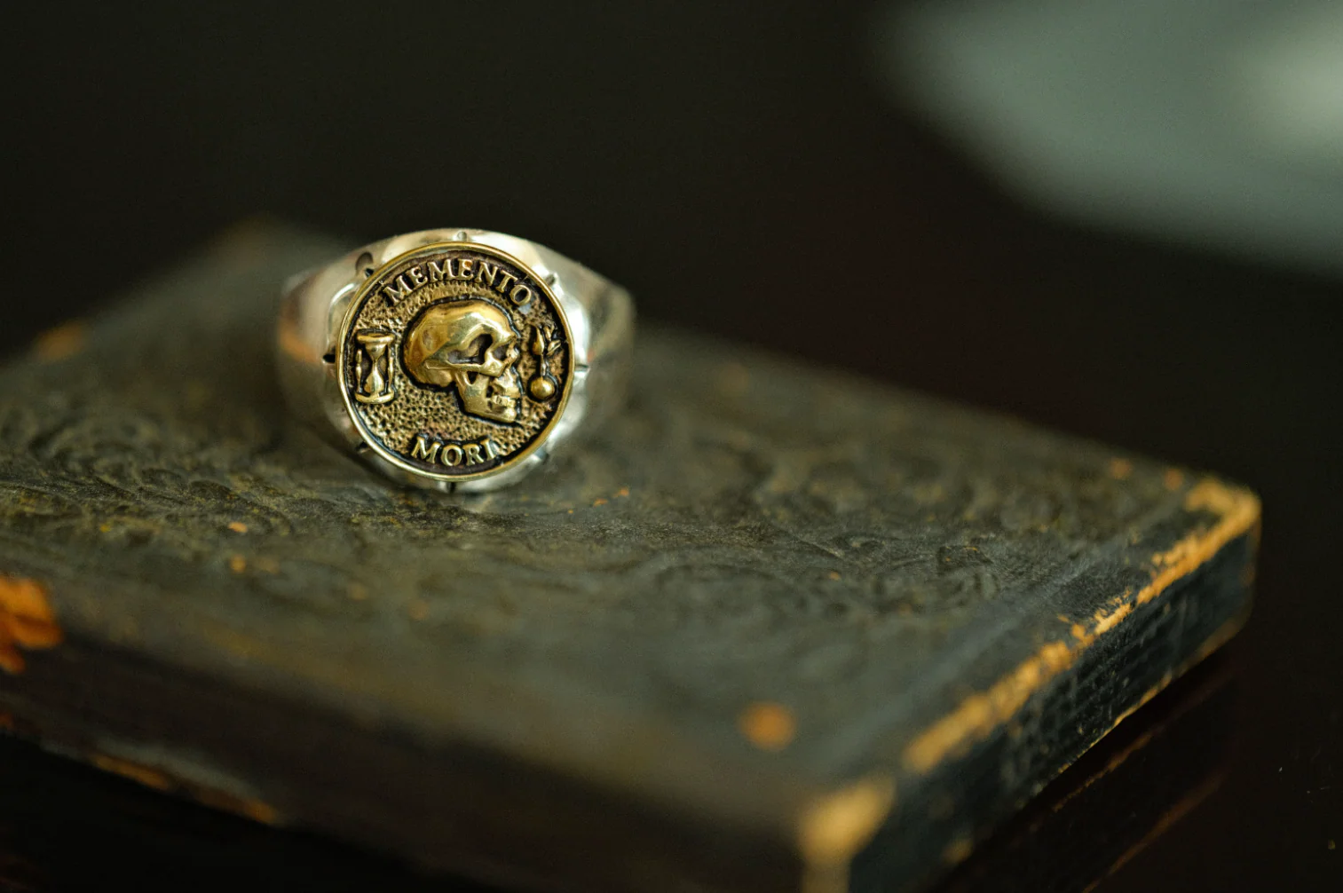 Memento Mori Premium Signet Ring - Image 7