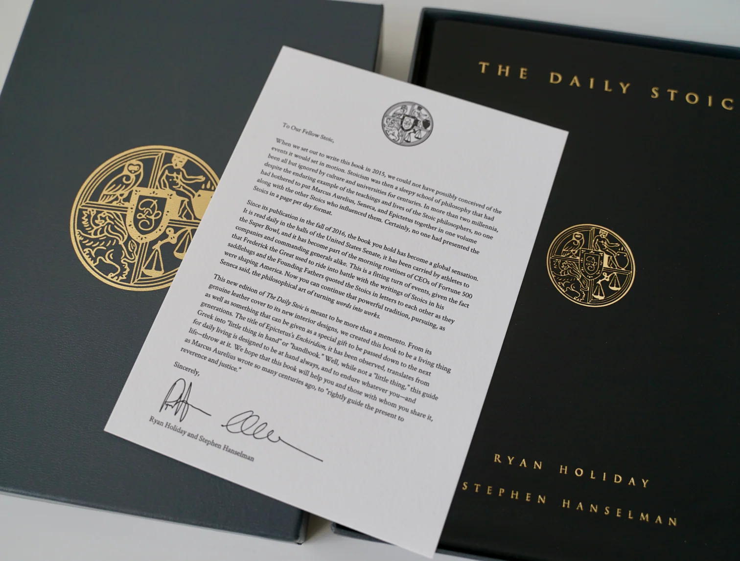The Daily Stoic (Leatherbound SIGNED EDITION) - Image 4