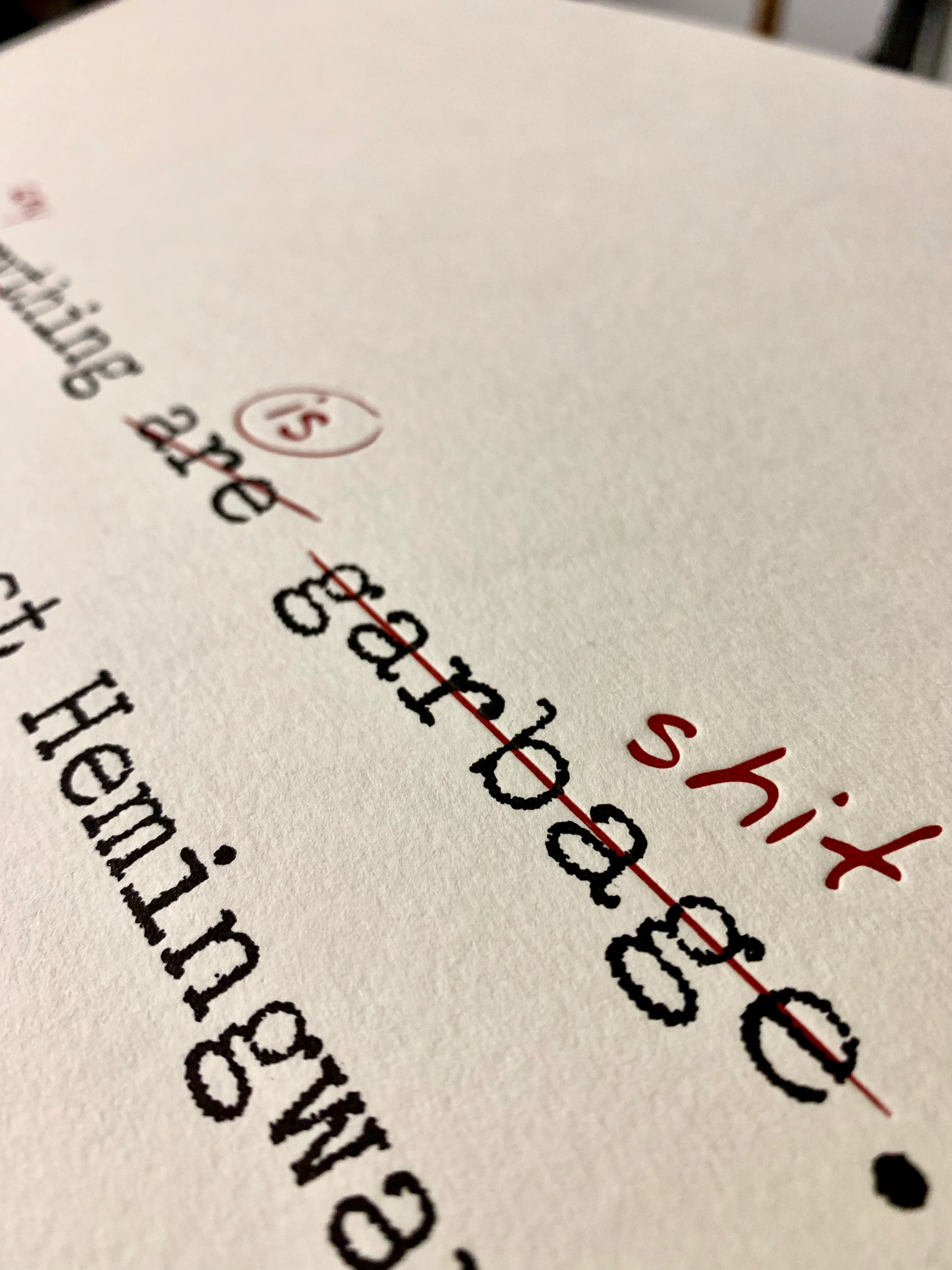 “The First Draft of Anything Is Shit” Print - Image 4