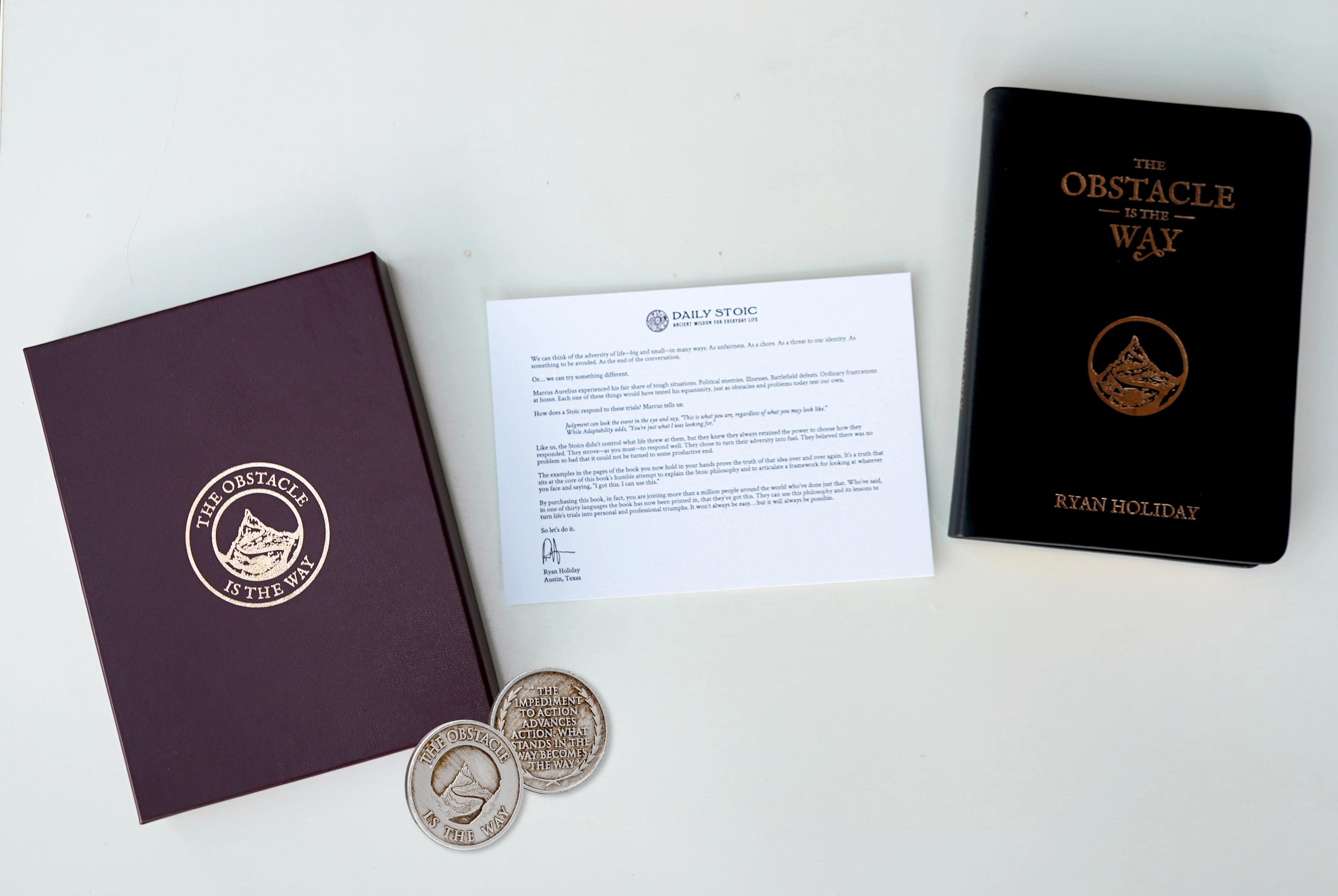 The Obstacle Is the Way (Leatherbound SIGNED EDITION) - Image 3